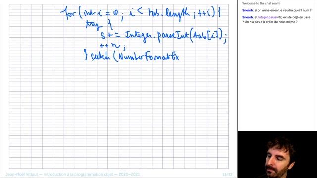 Introduction à la programmation objet - TD 09 : Exceptions (09/12/2020) смотреть онлайн