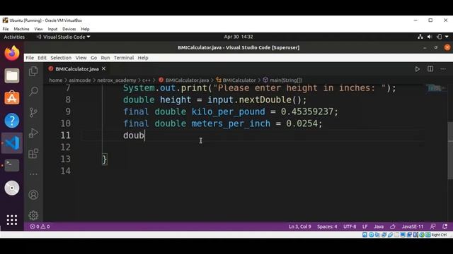 Java Program to Calculate BMI Body Mass Index смотреть онлайн