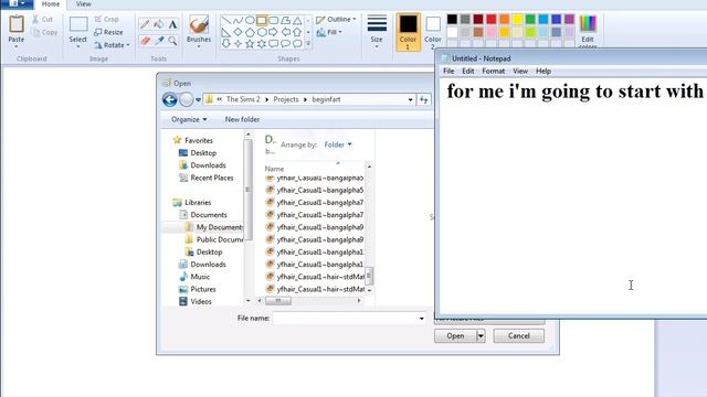 How to make custom hair (EASY) The Sims 2 смотреть онлайн