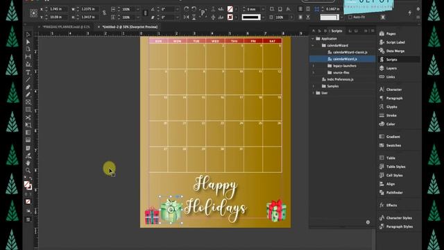 Create With Me | December Christmas Calendar Designs | Adobe Indesign Tutorial смотреть онлайн