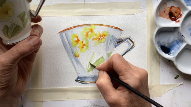 Paint a watercolour cup смотреть онлайн