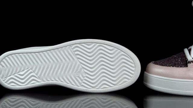 Луноходы женские золотые кожаные с глитером "Сахар" 0181 - #днепровскийбукин смотреть онлайн