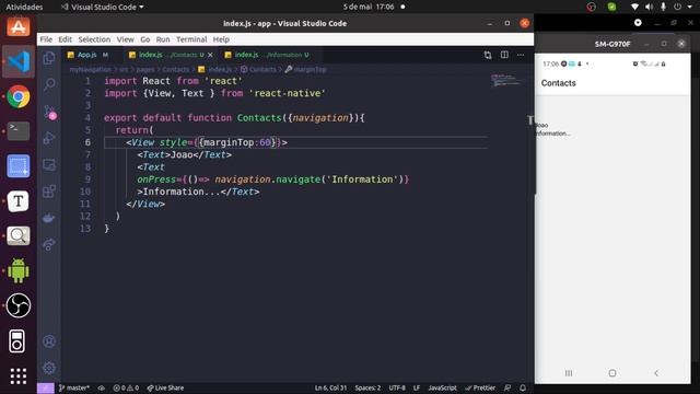 Navegação (StackNavigator, TabNavigator e Drawer) - Aula 7 - Parte 2 | Curso React Native (aprendiz смотреть онлайн