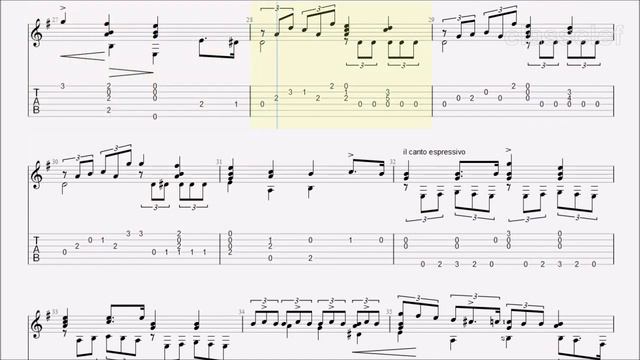 TAB/Sheet: Romanze (Book 10 No 17) by Johann Kaspar Mertz [PDF + Guitar Pro + MIDI] смотреть онлайн