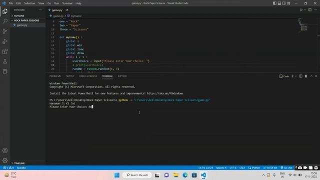 How To Make Rock?? Paper?? And Scissors✂️✂️ In Python ???|| All About Random Module || Best Game??? смотреть онлайн