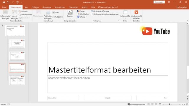 Arbeiten mit dem Folienmaster (Layout-Vorlagen für die Präsentation) – PowerPoint-Tutorial смотреть онлайн
