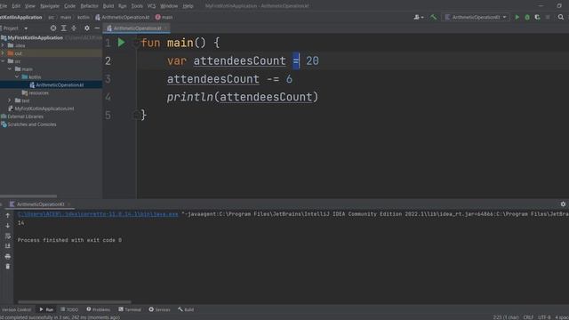 Kotlin For Beginners Tutorial (Arithmetic Operators, Assignment Operators) смотреть онлайн