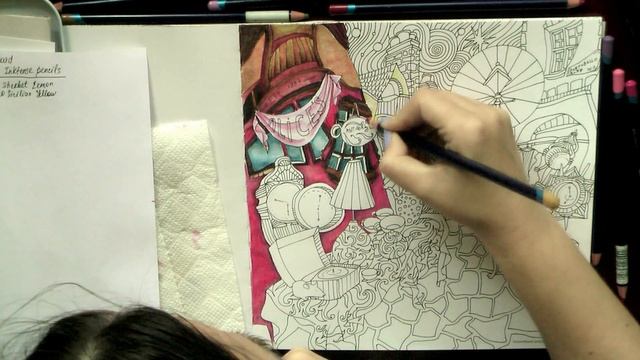 Coloring 'The Magical city'. Portobello road. Part 1 / Раскраска-антистресс "Магия городов" смотреть онлайн