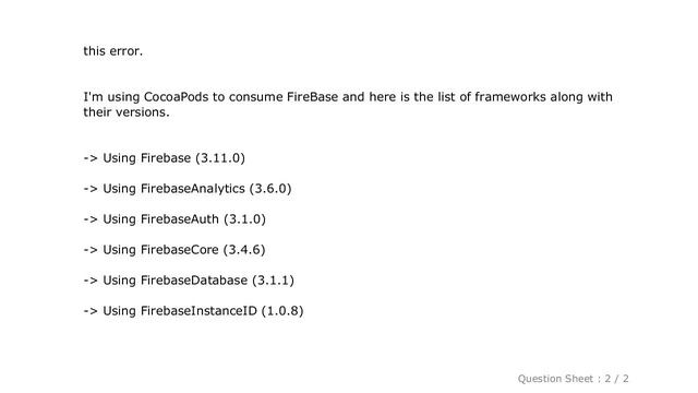 iOS : [Firebase/Core][I-COR000020] Error posting to Clearcut: Error Domain=NSURLErrorDomain Code=-1 смотреть онлайн