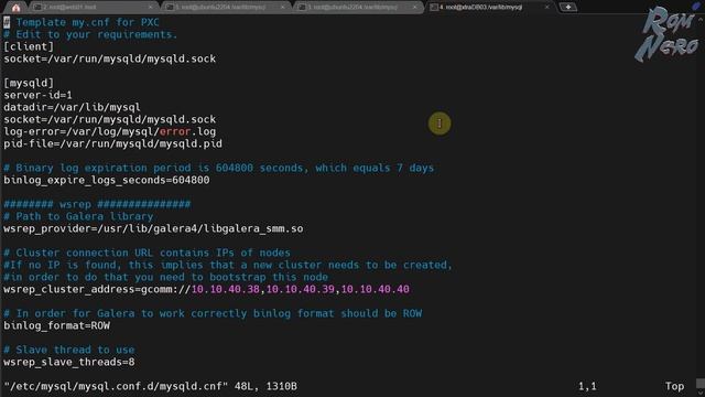 HA MySQL Cluster. PERCONA XtraDB. Установка и конфигурация. смотреть онлайн
