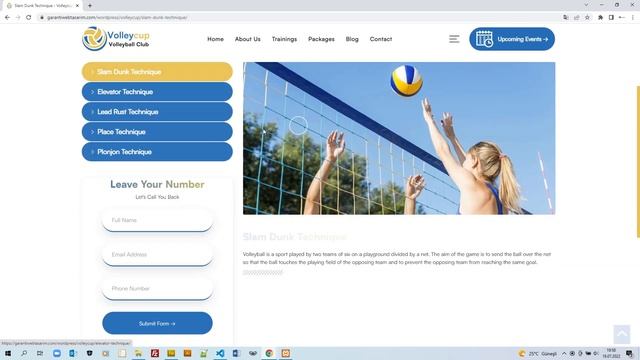Volleycup - Volleyball Club WordPress Theme смотреть онлайн