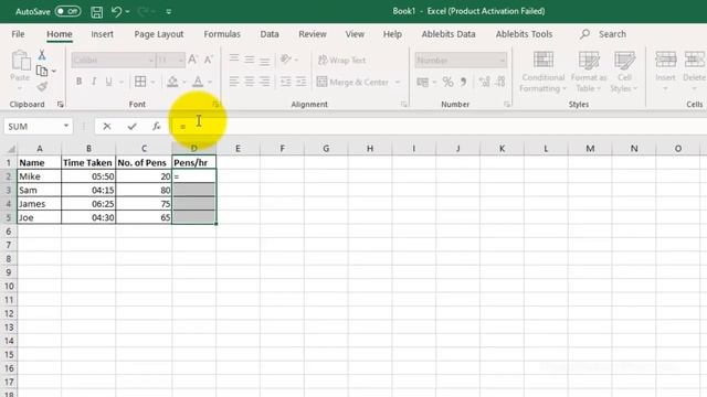 Microsoft Excel 2016 Tutorial: How to Calculate Productivity смотреть онлайн