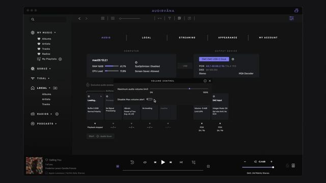 How to control and level playback volume in Audirvāna смотреть онлайн