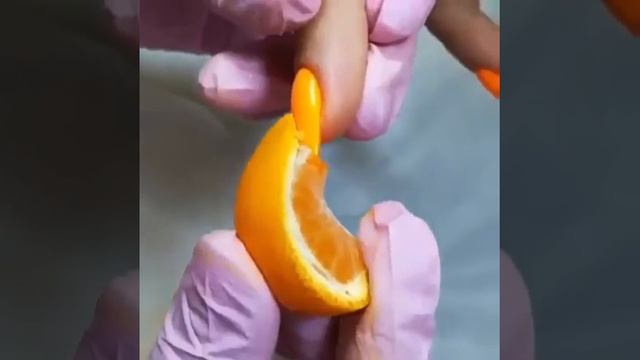 Оригинальный маникюр для любителей мандаринов смотреть онлайн