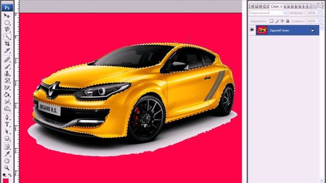Фотошоп Photoshop - Меняем цвет автомобиля (машины) смотреть онлайн