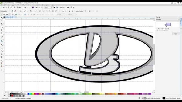 How to draw LADA logo / AUTO LOGO car | How to Draw the Lada car Logo in Coreldraw|Drawing.
