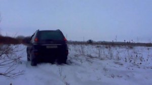 Тойота Ленд Крузер Прадо 120 по снегу