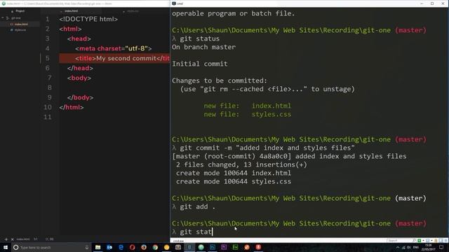 Git & GitHub Tutorial for Beginners #6 - Making Commits смотреть онлайн