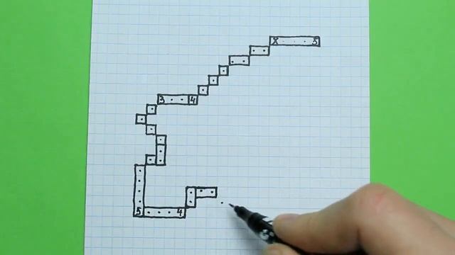 ?Как нарисовать Ракету по клеточкам. С подсказками смотреть онлайн