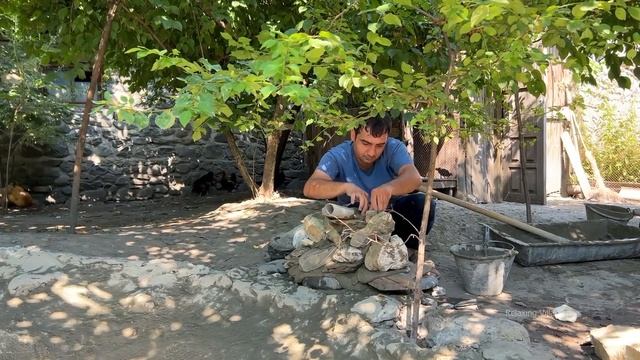 ХАЛВА С ЛЕСНЫМИ ОРЕХАМИ И ПАХЛАВА Азербайджанская Кухня Деревенская Кухня Рецепты смотреть онлайн