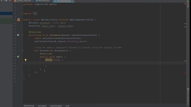 Android Programming with JAVA 02 - Boolean logic with NOT gate смотреть онлайн