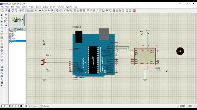 DC Motor Speed control through PWM signal using Arduino- Proteus Simulation смотреть онлайн