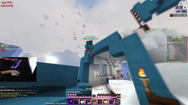 Keyboard + Mouse Sounds (Handcam) v14 | Hypixel Bedwars смотреть онлайн