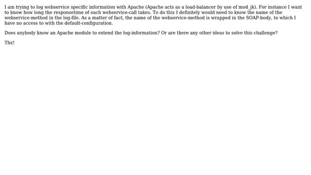 Logging Apache2 payload to evaluate SOAP message смотреть онлайн