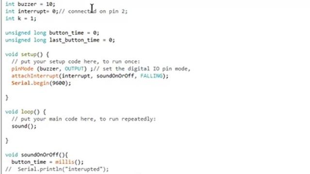 Arduino KY-006 simple interrupt on a buzzer. смотреть онлайн