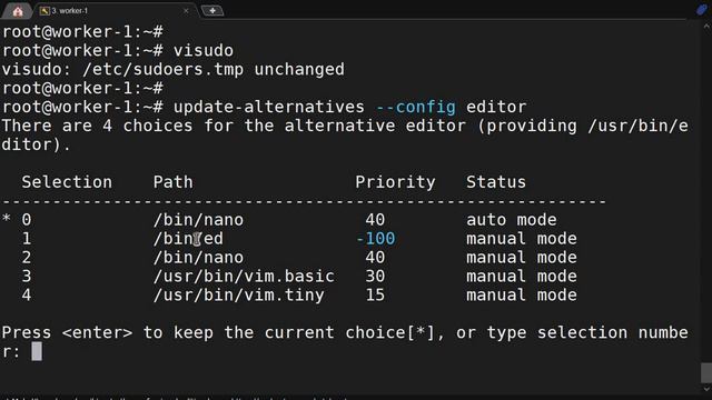 how to change default editor and choose your in linux using command line tool смотреть онлайн