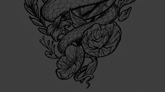 Timelapse snake tattoo design смотреть онлайн