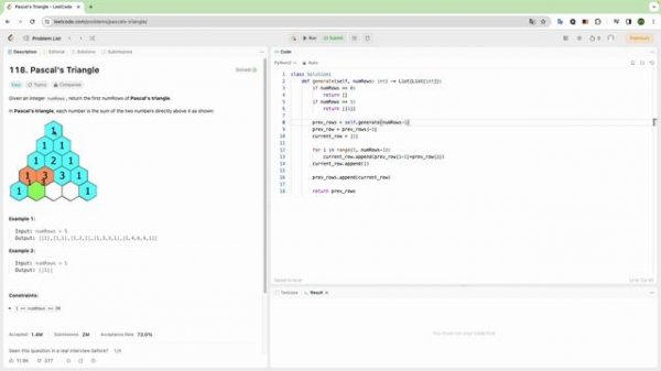 LeetCode 118. Pascal's Triangle - Python
