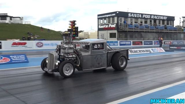 Supercharged Street Legal Model B runs 10s! смотреть онлайн