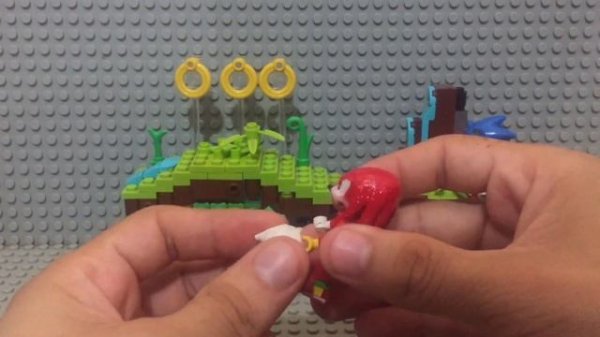 Lego sonic angel Island zone moc +knuckles official lego dimensions model 3D print lego ideas style