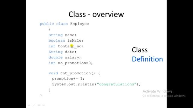 Java Week 2- lecture 1 (Class and Object) смотреть онлайн