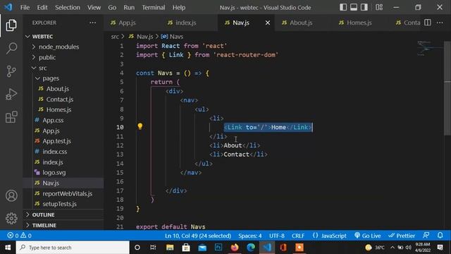 React Router V6 beginner Tutorial смотреть онлайн