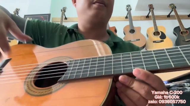Đàn guitar classic Yamaha C-200 japan. Giá 1tr600k ( test guitar classic Yamaha C200 ) 0936057750 смотреть онлайн
