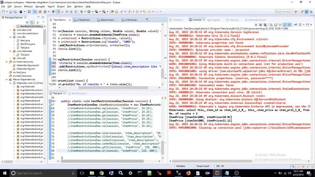 Hibernate - Restrictions API смотреть онлайн