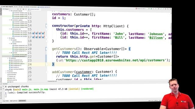 Angular7+ using REST API 2018 | S5P31 | First time getting data using HTTP Request смотреть онлайн