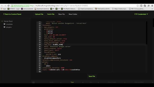 BungeeCord Network Setup Minecraft Tutorial 1.12.2 смотреть онлайн