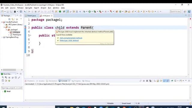 Abstraction in Java | Java oops | what is abstract class and abstract methods in Java (Hindi) смотреть онлайн