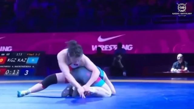 Қазақ палуандары Азияда атой салуда!!! Қырғыздың мақтаулы чемпионын ұтқан Мадина!!! Сенсация!!! смотреть онлайн