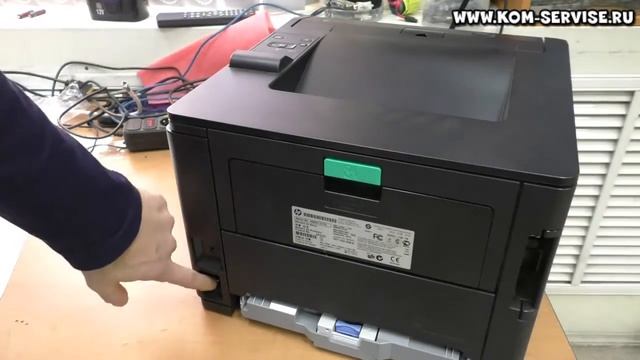 Как вытащить картридж из принтера HP LJ 400 / M401 / M425. Как вставить бумагу. смотреть онлайн