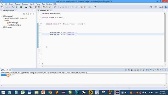 Java for Absolute beginners | Video 3 - print() vs println() | Java in Sinhala | CODE360 смотреть онлайн