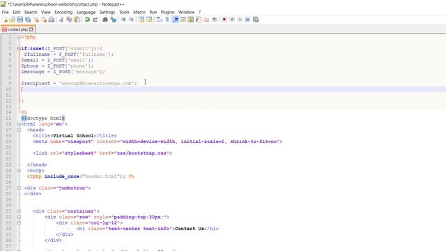 Dynamic School Website - Part 3 (Using PHP Mail Function to Send Emails) смотреть онлайн