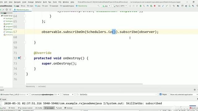Schedulers in RxJava. subscribeOn() and observeOn(). RxJava tutorial part 8. смотреть онлайн