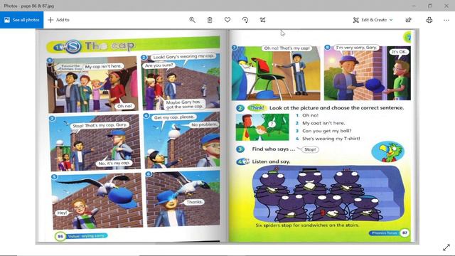 YEAR 2 - SUPER MINDS -GET DRESSED! - THE CAP - PAGE 86 & 87 смотреть онлайн