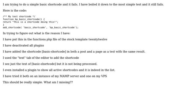 Wordpress: Shortcode with hyphen doesn't work смотреть онлайн