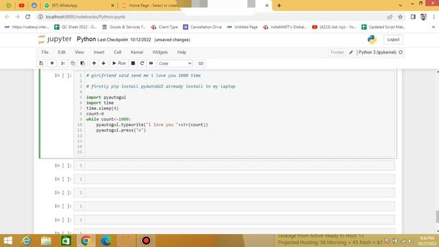 Automatic Sent WhatsApp MSG Using Python - Free Python Course смотреть онлайн