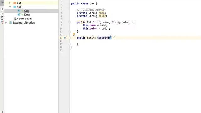 Java Programming Tutorial - toString Method смотреть онлайн